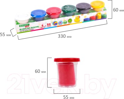 Пластилин Brauberg Kids / 106718 9
