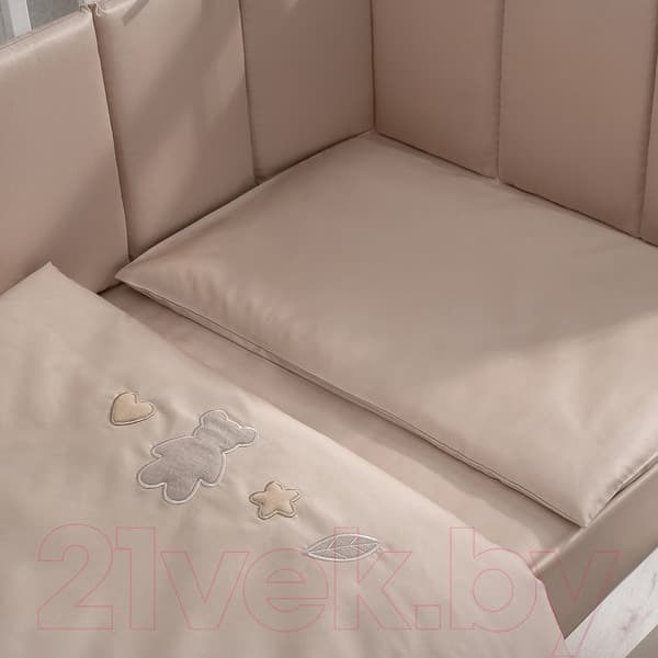 Комплект постельный для малышей Perina Teddy Sateen Collection / ТДСК6-01.12 2