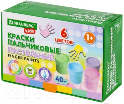 Пальчиковые краски Brauberg Kids / 192398 4