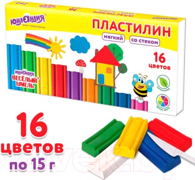 Пластилин Юнландия Веселый шмель / 106673 5
