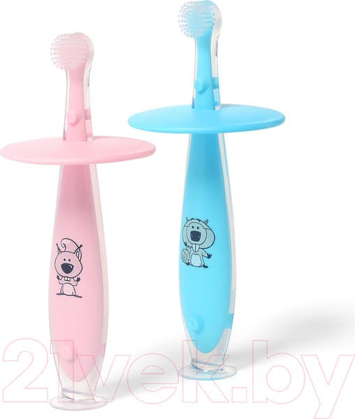 Зубная щетка для новорожденных BabyOno С фиксатором / 551/02 2