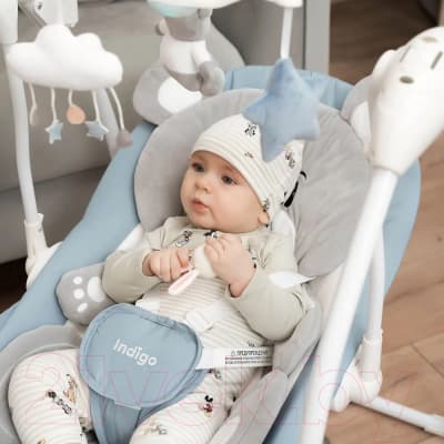 Качели для новорожденных INDIGO Teddy 4