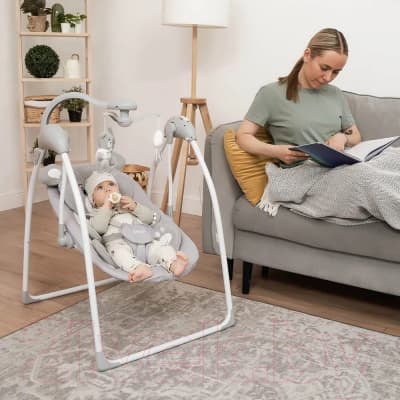 Качели для новорожденных INDIGO Teddy 3