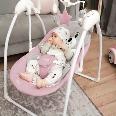 Качели для новорожденных INDIGO Teddy 3