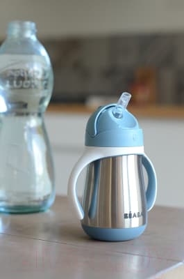 Поильник Beaba Tasse Paille Inox Термос 913481 10