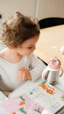 Поильник Beaba Tasse Paille Inox Термос 913482 10