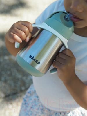 Поильник Beaba Tasse Paille Inox Термос 913535 10