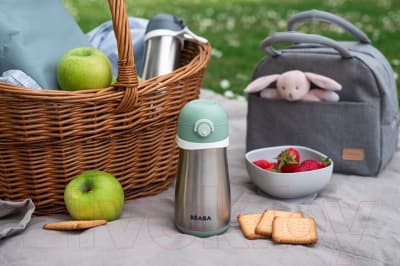 Поильник Beaba Gourde Inox + Anse Термос 913539 6
