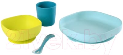 Набор посуды для кормления Beaba Silicone Meal Set / 913428 2