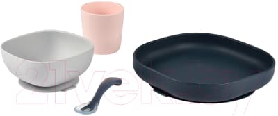 Набор посуды для кормления Beaba Coffret Repas Silicone Night Blue / 913506 2