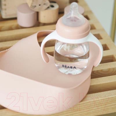 Нагрудник детский Beaba Bavoir Silicone Old Pink 913491 4