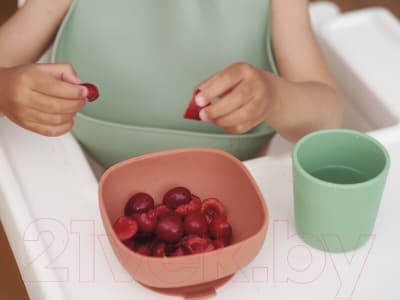 Нагрудник детский Beaba Bavoir Silicone Sage Green 913541 4