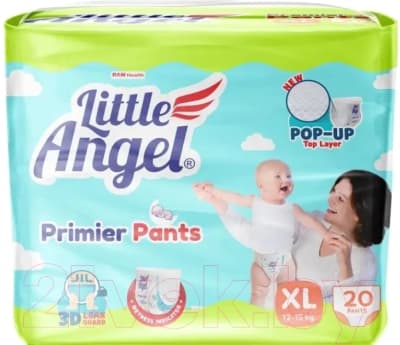 Подгузники-трусики детские Little Angel Baby Diaper Pants Premier Extra Large