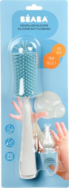 Ершик для бутылочки Beaba 2-в-1 Silicone Bottle Brush 911672