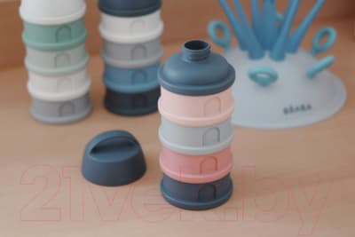 Набор контейнеров для детского питания Beaba Boite Doseuse Minera Grey/Pink 911713 4