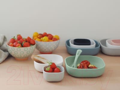 Набор тарелок для кормления Beaba Bols Silicone Gigognes 913567 4