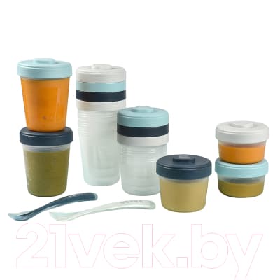 Набор посуды для кормления Beaba Pack 1er Repas Storm 913501 2