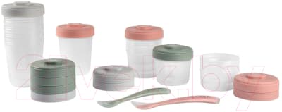 Набор посуды для кормления Beaba Pack 1er Repas Eucalyptus 913502 2