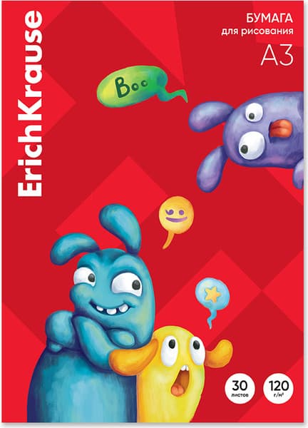Набор бумаги для рисования Erich Krause Jolly Friends / 61639