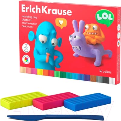 Пластилин Erich Krause Jolly Friends / 61348 2