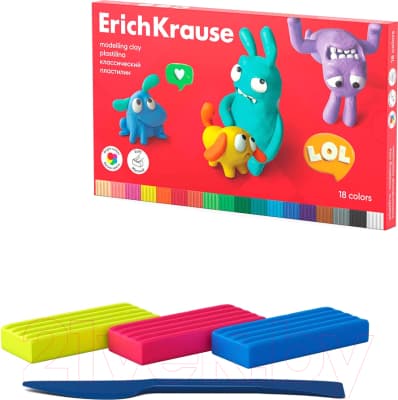 Пластилин Erich Krause Jolly Friends / 61349 2