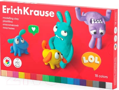 Пластилин Erich Krause Jolly Friends / 61349