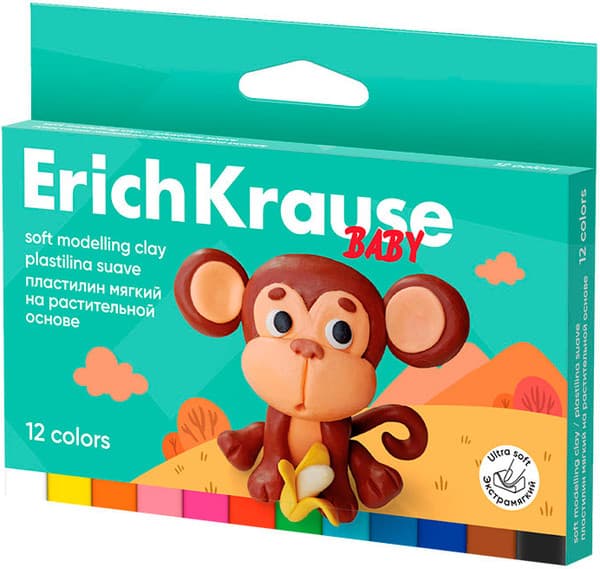 Пластилин Erich Krause Baby с Алоэ Вера / 61322