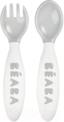 Набор столовых приборов для кормления Beaba Lot 2 Couverts Ergo 2 Age Mist 913470
