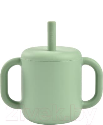 Поильник Beaba Tasse Paille Silicone S Green 913573 2