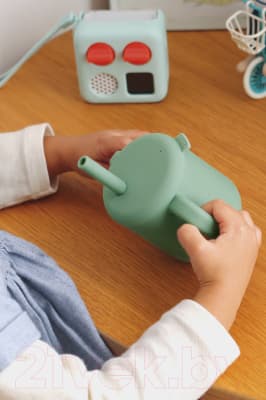 Поильник Beaba Tasse Paille Silicone S Green 913573 10