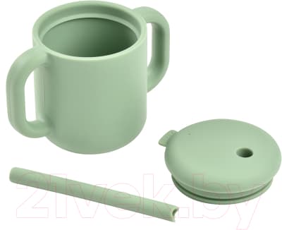 Поильник Beaba Tasse Paille Silicone S Green 913573 3