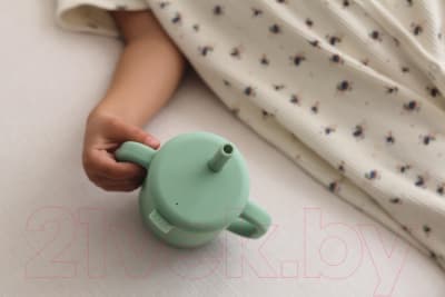 Поильник Beaba Tasse Paille Silicone S Green 913573 6