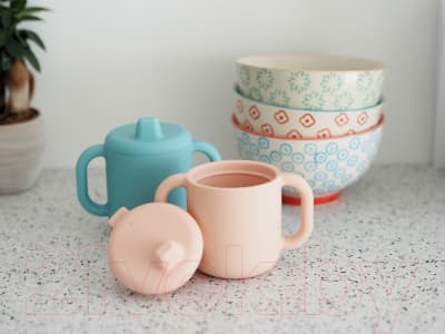 Поильник Beaba Silicone Learning Cup Pink 913525 8