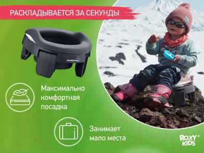 Дорожный горшок ROXY-KIDS HandyPotty / HP-255DGG 5