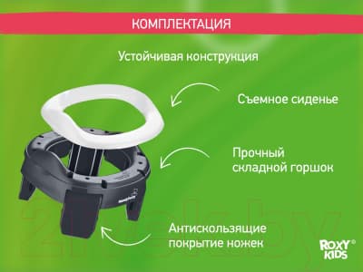 Дорожный горшок ROXY-KIDS HandyPotty / HP-250GT 8