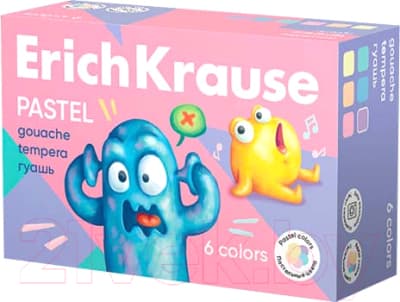Гуашь Erich Krause Jolly Friends Pastel / 61418
