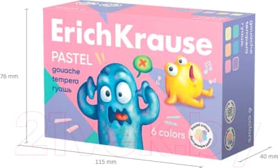 Гуашь Erich Krause Jolly Friends Pastel / 61418 5