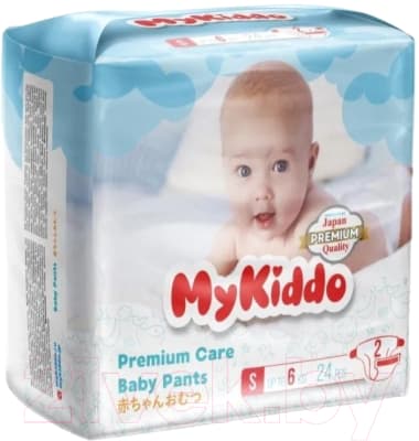 Подгузники детские MyKiddo Premium S до 6кг
