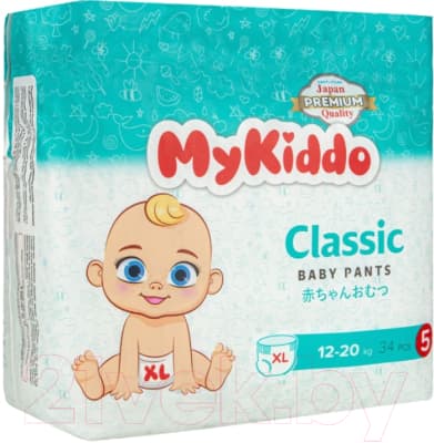 Подгузники-трусики детские MyKiddo Classic XL 12-20кг