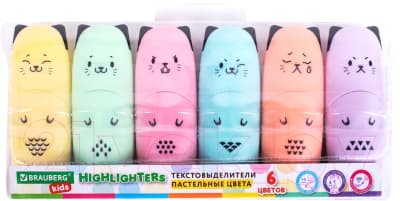 Набор маркеров Brauberg Kids Cute Cats. Pastel / 152436
