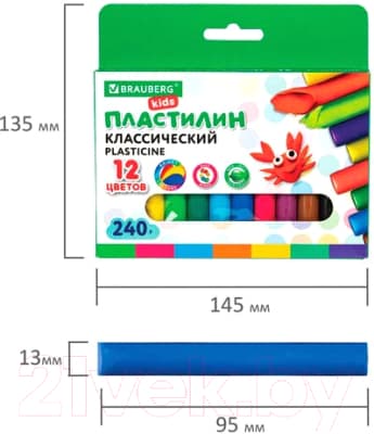 Пластилин Brauberg 105873 6