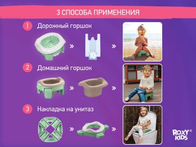 Дорожный горшок ROXY-KIDS HandyPotty / HP-255OB 8