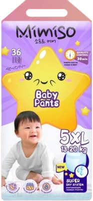 Подгузники-трусики детские Mimiso 5 XL 13-20кг
