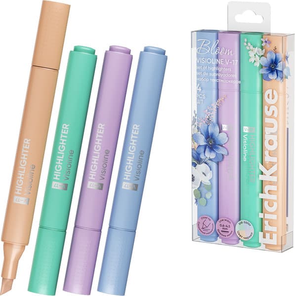 Набор маркеров Erich Krause Visioline V-17 Pastel Bloom / 60810