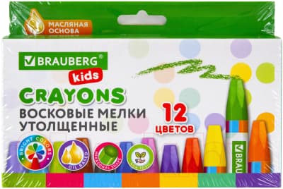 Восковые мелки Brauberg Kids / 271693 6