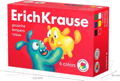Гуашь Erich Krause Jolly Friends / 61413 5