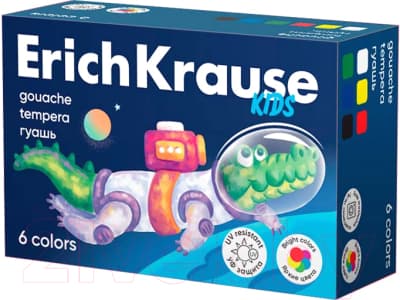 Гуашь Erich Krause Kids Space Animals / 61408