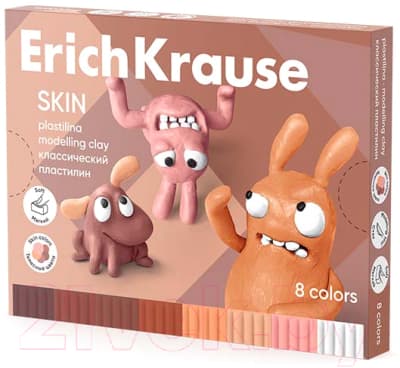 Пластилин легкий Erich Krause Jolly Friends Skin / 61353
