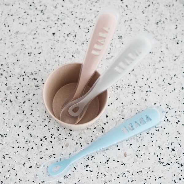 Набор столовых ложек для кормления Beaba Lot 2 Cuil Sil 1 Age Bt Blue 913468