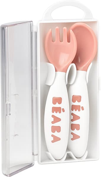 Набор столовых приборов для кормления Beaba Set Of 2 2nd Age Fork + Nude 913400